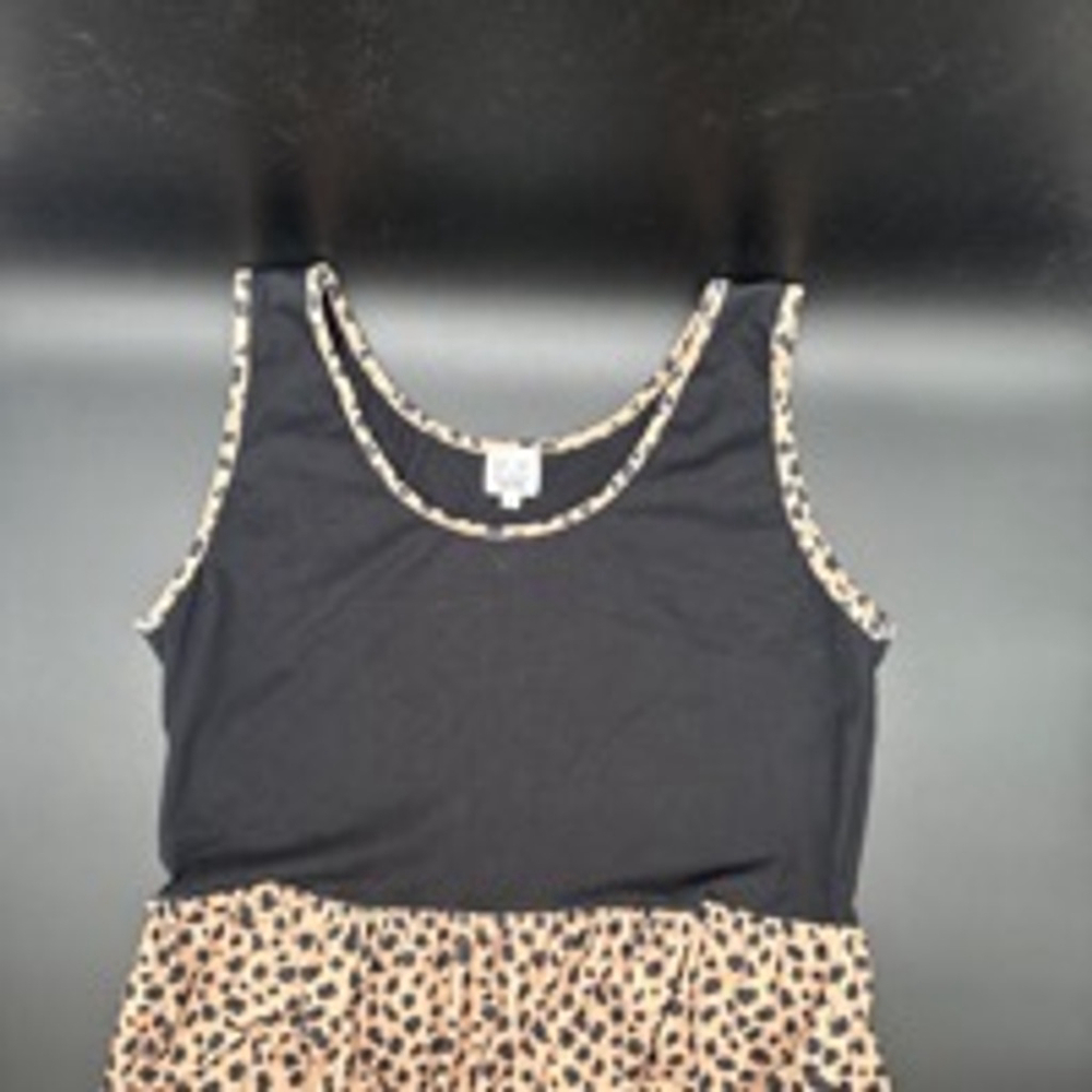 Women's Dapperly Done Designs Dress Size XL Black & Pink Animal Print - Picture 3 of 6